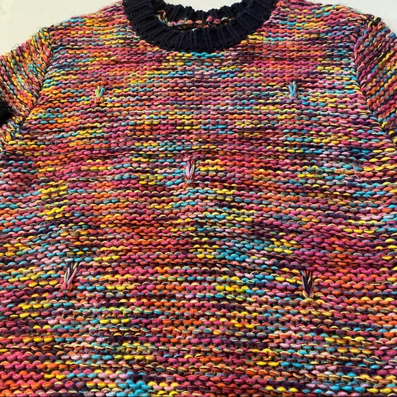 Molly Bracken multicolored crew neck knit jumper sweater women’s small/medium - Picture 7 of 12